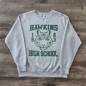 Netflix Stranger Things Hawkins High School Crewneck Sweatshirt Large
